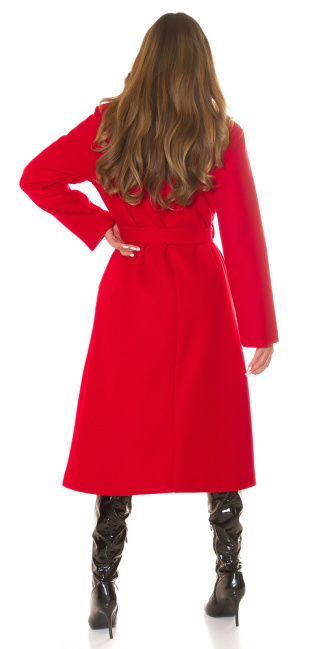 Musthave Coat with buttons Red
